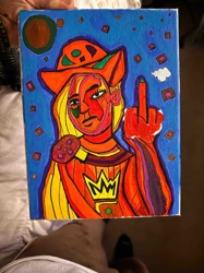 Abstract Pop Art Portrait: 'The Cookie and The Crown'