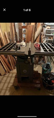 Vintage Contractor-Style Table Saw