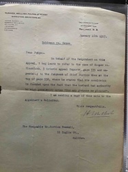1917 Legal Correspondence from McInnes, Mellish, Fulton & Kenny