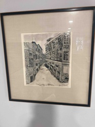 Street Scene Drawing/Print by Jean O'Donnell