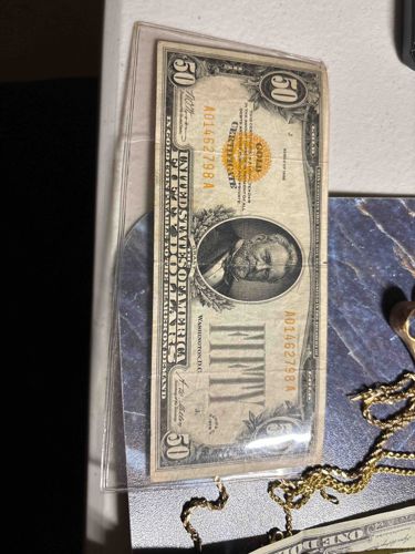 1928 Gold Certificate $50 Bill