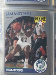 1990-91 NBA Hoops Sam Mitchell Rookie Card