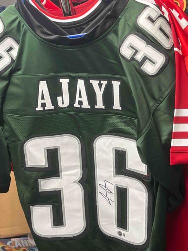 Signed Jay Ajayi Philadelphia Eagles Midnight Green Custom Jersey