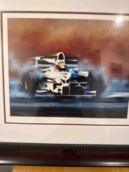 Framed Formula 1 Race Car Art Print