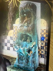 Bronze Grotto Fountain with Figurines