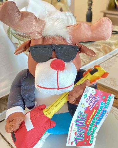 Electronic Christmas Shaky Blues Pals Plush Reindeer