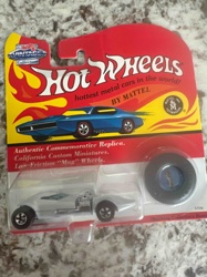 Hot Wheels Vintage Collection Dragster (Silver) with Matching Collector's Outer Tire