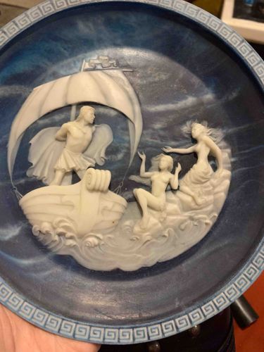 Wedgwood Jasperware Triton and Nereids Plate