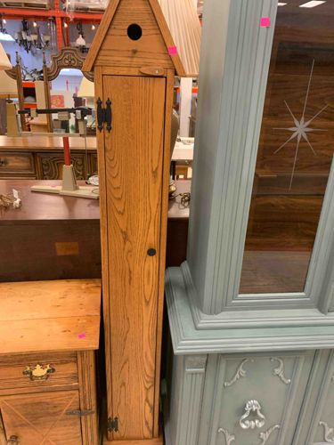 Birdhouse Style Narrow Storage Cabinet