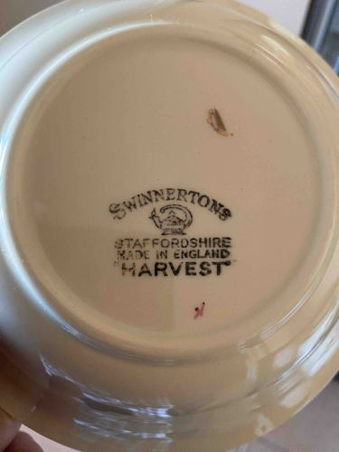 Swinerton's Staffordshire Harvest Pattern Plate