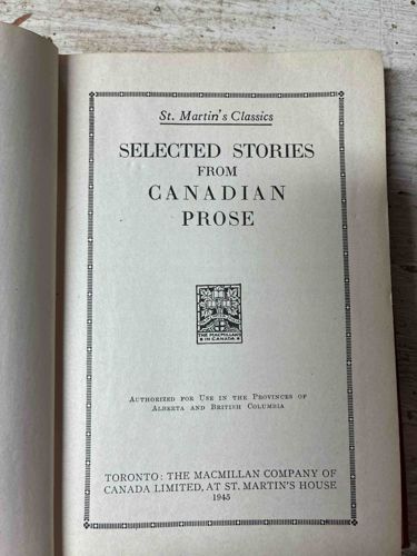Selected Stories from Canadian Prose (1945)