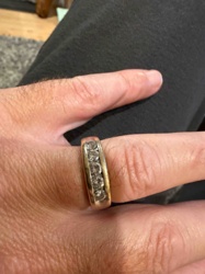 Channel Set Diamond Band