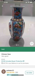 Chinese Polychrome Porcelain Baluster Vase