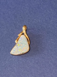 Gold-Toned Opal Cabochon Pendant