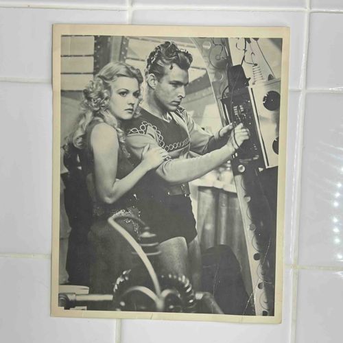 Flash Gordon Movie Still (1936) featuring Buster Crabbe and Jean Rogers