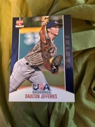 Daulton Jefferies Panini USA Baseball Collegiate National Team Trading Card