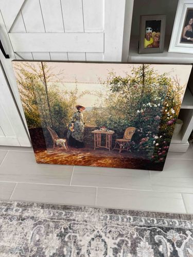 Garden Scene Wall Art Print by Tirmin Girard