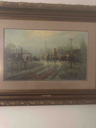 G. Harvey's 'Rainy Day in the City' Limited Edition Print (1980)