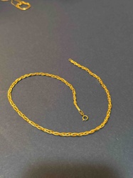 14k Gold Twisted Chain Necklace