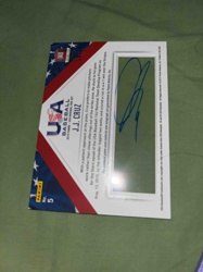 J.J. Cruz 2015 Panini USA Baseball Autograph Trading Card