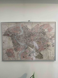 Framed 'ROMA PRESENTE E AVVENIRE' Map