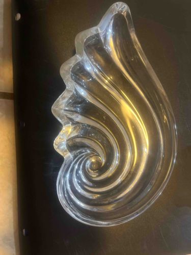 Clear Glass Nautilus Shell Bowl/Dish
