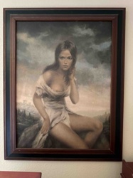 Framed Print of 'Solitude' (Nude Woman)
