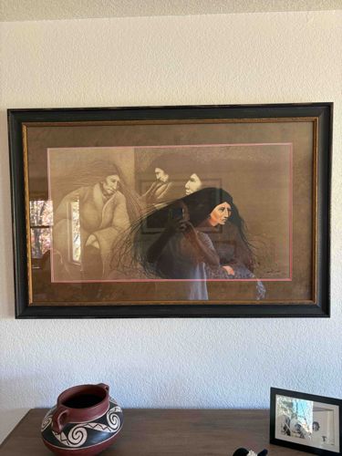 Frank Howell Native American Figurative Lithograph