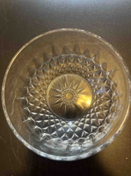 Arcoroc 'Rosaline' Clear Glass Bowl with Starburst Base
