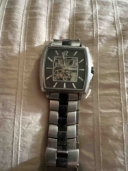 Men's Two-Tone Skeleton Dial Automatic Wristwatch