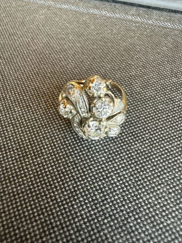 Vintage Diamond Cluster Ring