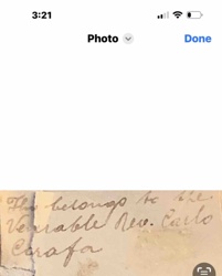 Handwritten Inscription Fragment