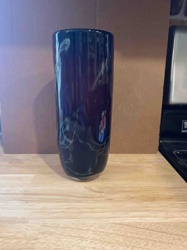 Fusion Z Art Glass Cylinder Vase