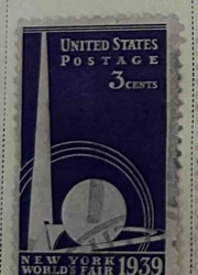1939 New York World's Fair 3 Cent Postage Stamp