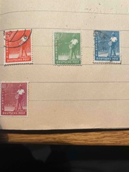 Deutsche Post 'Pflüger' (Plower) Postage Stamps