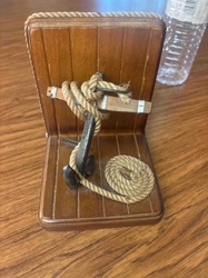 Nautical-Themed Wooden Bookend