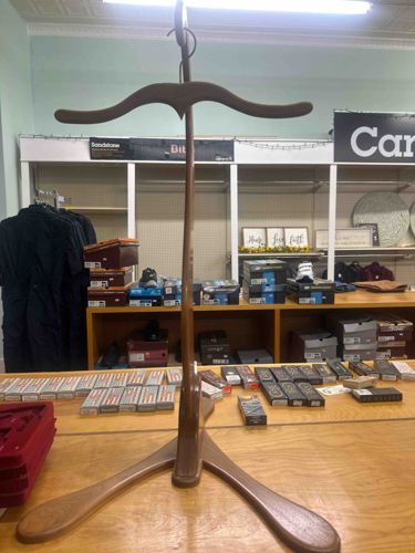 Vintage Wooden Suit Valet Stand