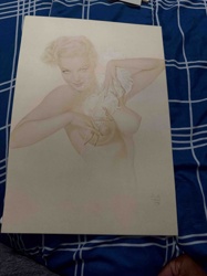 Marilyn Monroe Pin-Up Style Art Print