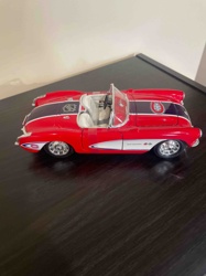 Die-cast Model of a 1950s Chevrolet Corvette with Custom Livery
