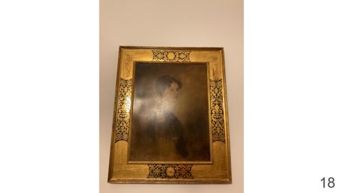 Portrait of a Woman in a Gilded Decorative Frame