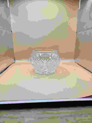 Deep-Cut Crystal Rose Bowl