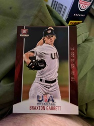 Braxton Garrett USA Baseball 18U National Team Panini Trading Card