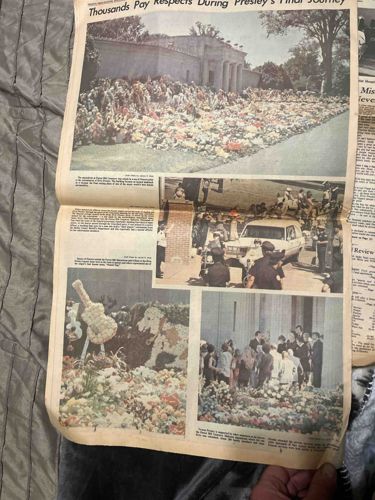 Memphis Press-Scimitar Elvis Presley Funeral Special Edition Newspaper