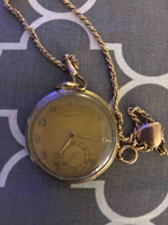 Zenith Pocket Watch with Rope Chain