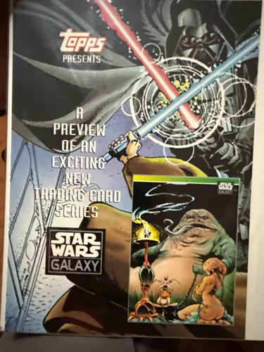 Topps Star Wars Galaxy Trading Card Series Preview Brochure