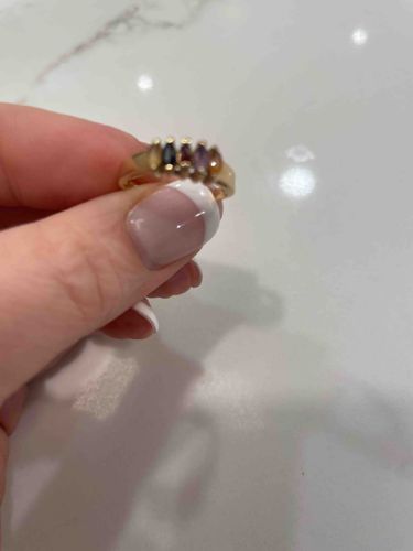 Multi-Gemstone Marquise Cut Ring