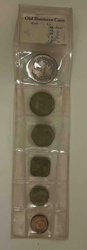 Old Burmese Coin Set in Display Holder