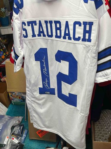 Roger Staubach Autographed Dallas Cowboys Custom Jersey