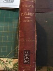 Principles of Pleading by Odgers, Fourth Edition (1900)