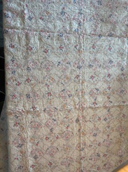 Vintage Grandmother's Flower Garden Quilt